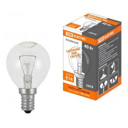 Изображение продукта Лампа накаливания TDM Electric Е14 40W прозрачная SQ0332-0001 